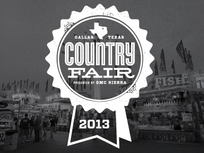 Country Fair Ribbon badge country fair logo ribbon texas