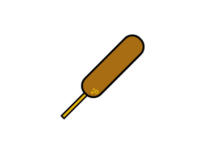 The world needs more meats on sticks corndog icon