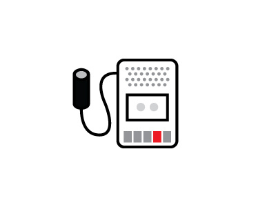 Dictaphone dictaphone icon illustration logo vector