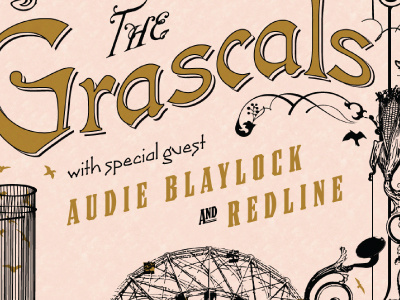 The Grascals illustration poster poster design screen printing