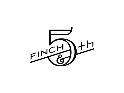 Finch & Fifth: Logo bar branding logo restaurant