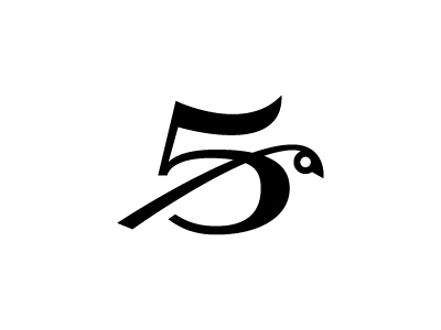 Finch & Fifth: Mark 5 branding finch icon logo