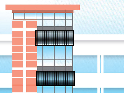 Hospital Illustration architecture illustration