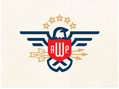 AWP Identity america armed forces eagle identity illustration shield stars stripes usa veterans