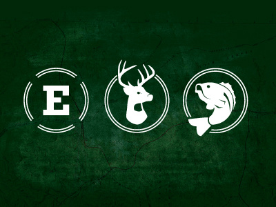 SAV icons animals bass deer icons illustration outdoors