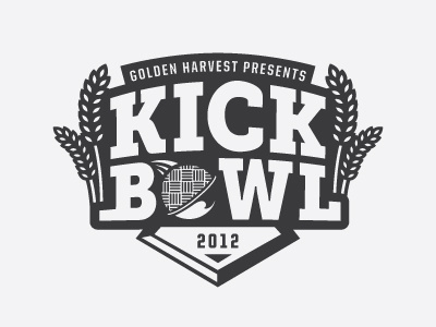 "Kick Bowl" Version A badge logo