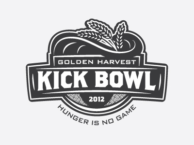 "Kick Bowl" Version B badge logo