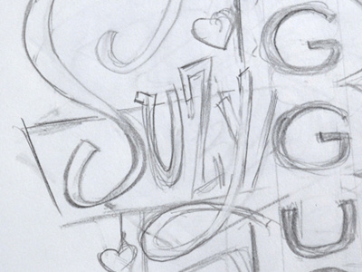 Suzy's Sign poster design sketch