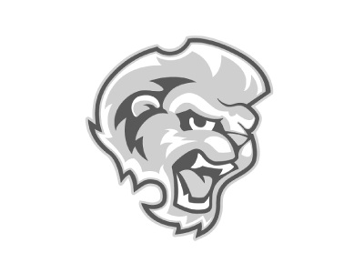 The Pride animal lion logo mascot school sports