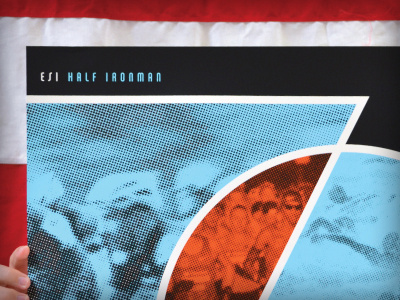 Half Ironman 70.3 Final poster screen printing