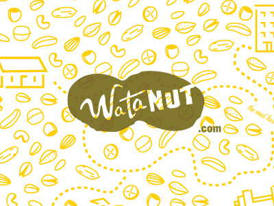 WataNut - Peanut logo nuts peanut