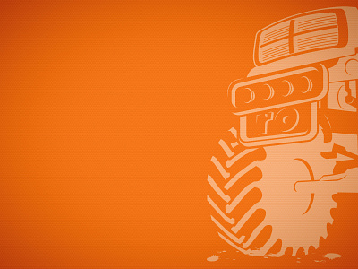 Dribbble Monster Truck Illy illustraion monster truck orange tires