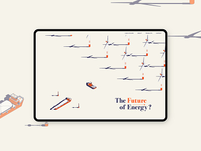 The Future of Energy advertising branding graphic design illustration typography ui webdesign