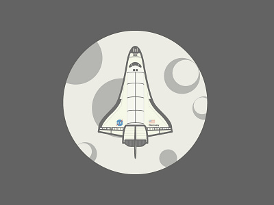 Shuttle illustration moon nasa shuttle space vector