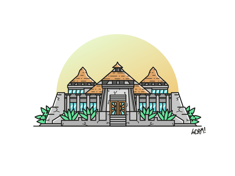 Jurassic Park Visitor Centre By Stuart Shaw On Dribbble Jurassic Park Visitor Centre By Stuart Shaw On Dribbble
