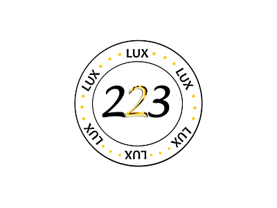 LUX 223 branding design graphic design logo