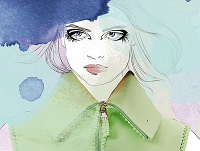 Givenchy branding collage color design drawing fashion illustration illustrator