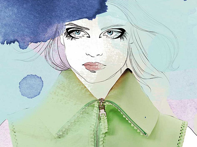 Givenchy branding collage color design drawing fashion illustration illustrator