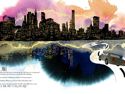 Sophie and the City book book branding color design drawing editorial illustration illustrator kidsbook photoshop