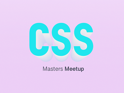 Css Masters Meetup 🇲🇽 logo meetup pink shadow typo