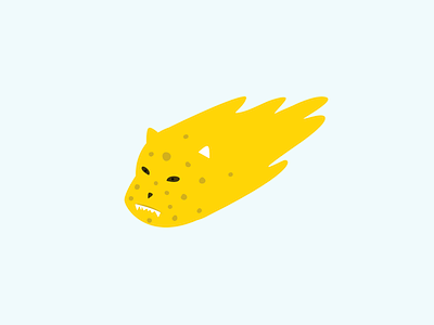 🐯Jaguar face illsutration vector yellow