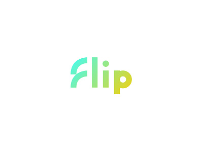 Flip brand bright custom font light logo logotype ngo type typography