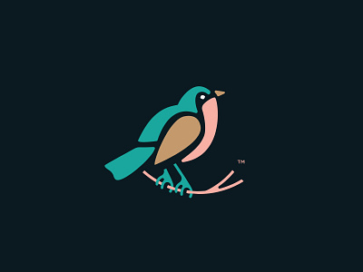 Bird Mark bird brand mark icon logo stencil vector