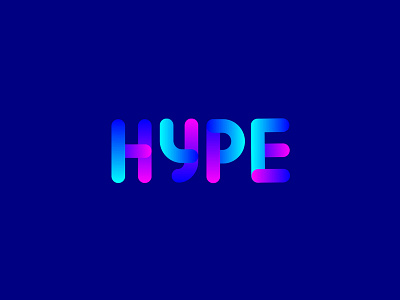 Hype hype lettering type typography