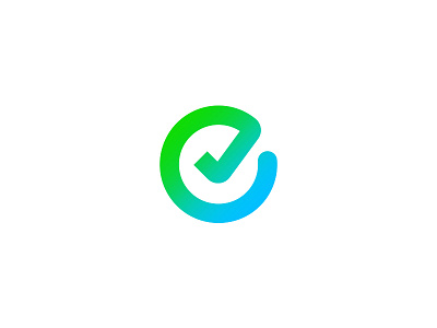 E Icon blue brand branding brandmark circle custom type e easy green icon identity lettering logo mark renew symbol tick type typography vector
