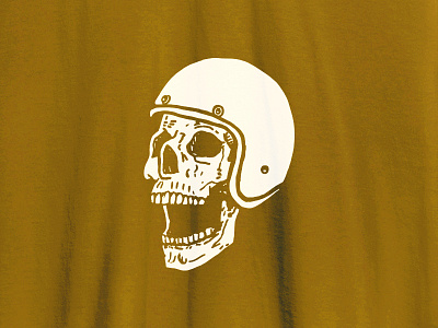 Skull Scream apparel biker helmet illustration illustrator skull tee vector