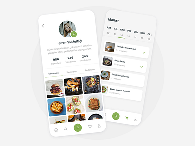 Recipe - Social App Concept app application category concept delivery food post profile recipe search social social media ui ux