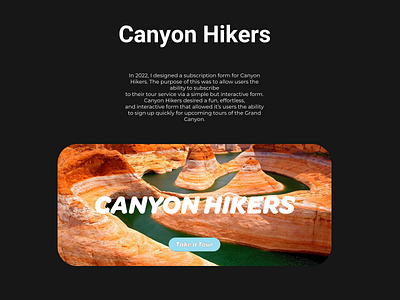 Case Study for Canyon Hikers 1/3
