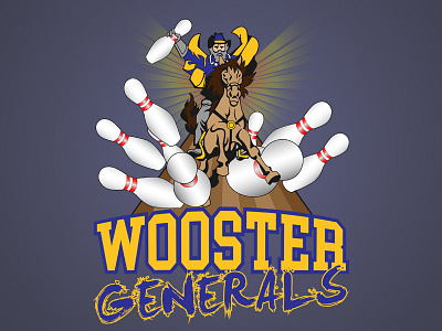 Wooster Generals branding design illustration logo vector