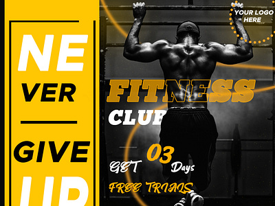 Fitness Club Social Media post Design banner branding fitness graphic design gym logo post poster social media post