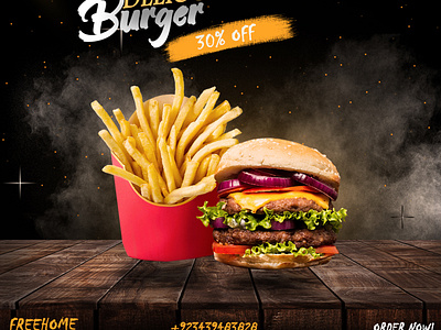 Fast Food Social Media Post Design