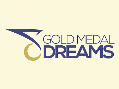Gold Medal Dream Logo branding gymnastics logo design