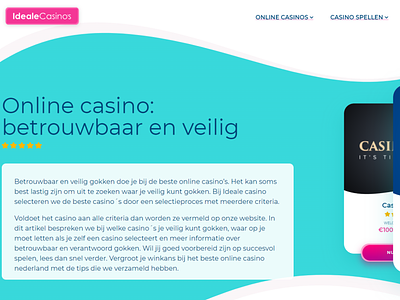 Vernieuwd IDealeCasinos.nl design!