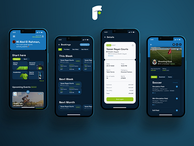 Fora - Sports Booking App UI booking app booking ui egypt figma mobile ui sports sports ui ui ui design ux