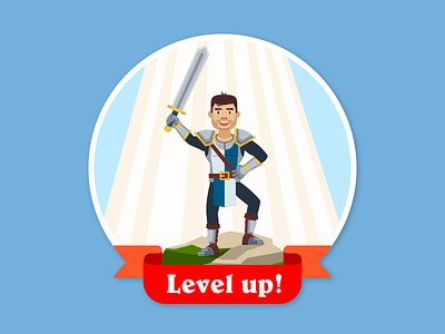 Level Up chatwars game icon illustration levelup mmorpg sticker telegram