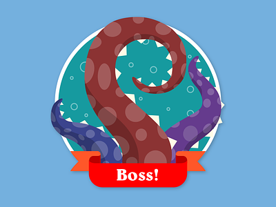 Raid Boss boss chatwars game icon illustration mmorpg octopus telegram