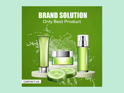 Cosmetic Product Poster Design
