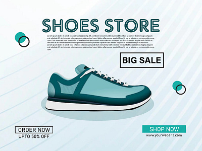 Shoes Sale Banner banner graphic design sale banner shoes shoes sale banner social media post banner