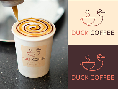 Duck Coffee branding café coffee design graphic design illustration logo
