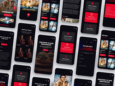 Cinema Information Website - Mobile View