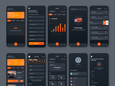 Car Listing Performance and Analytics Dashboard app design logo ui ux web design