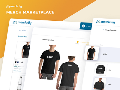 Merch Marketplace E-commerce Website app design ui ux web design