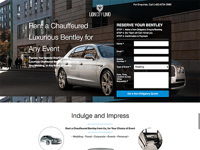 Lion City Limo - Rent A Bentley Microsite