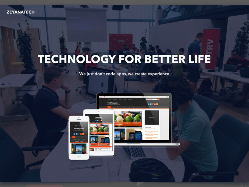 Digital Agency Home Page layout web development web design agency digital