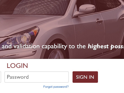 Login Screen dealership fleet login password sign in smr