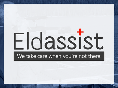 Eldassist Logo assist blue elderly logo red startup weekend